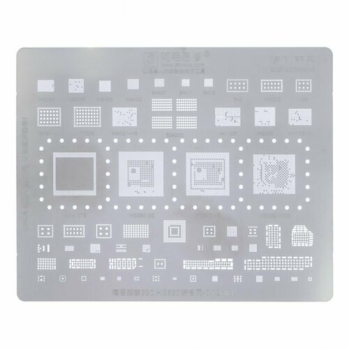 Трафарет UBGA 990 / HI3690 / HI6363 и др. (U-HIS4) wylie wl 66 bga reballing stencil for huawei hi6363 hi6362 hi6353 hi1103 hi1102 hi1101 hi6421gfc hi6422 v3 hi6403 audio wifi ic