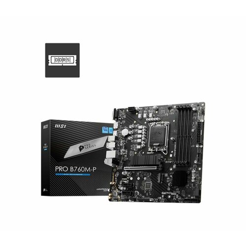 Материнская плата MSI PRO B760M-P 4DDR5 1619500₽