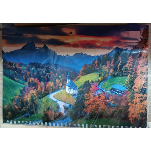 Календарь настенный трио большой домик в горах