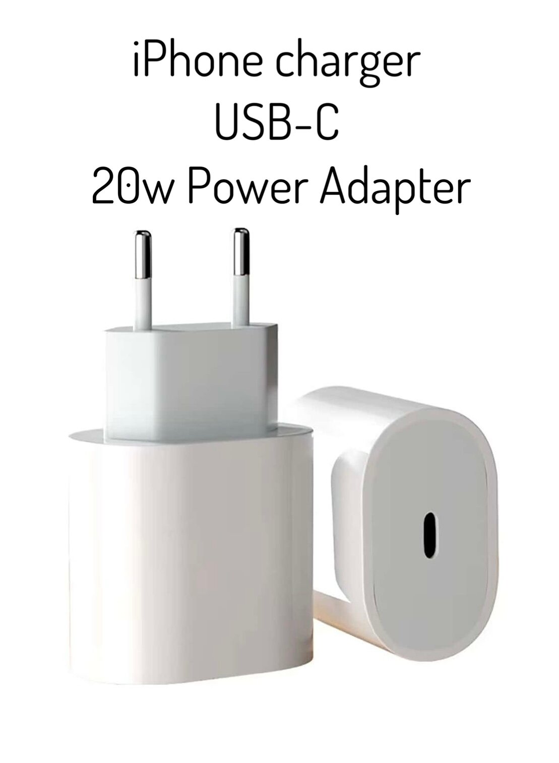 Зарядное устройство USB-C 20W Type-C / быстрая зарядка 20 Вт , белый