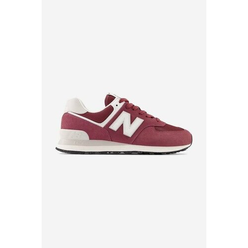 Кроссовки New Balance 574, полнота D, размер 9US, бордовый