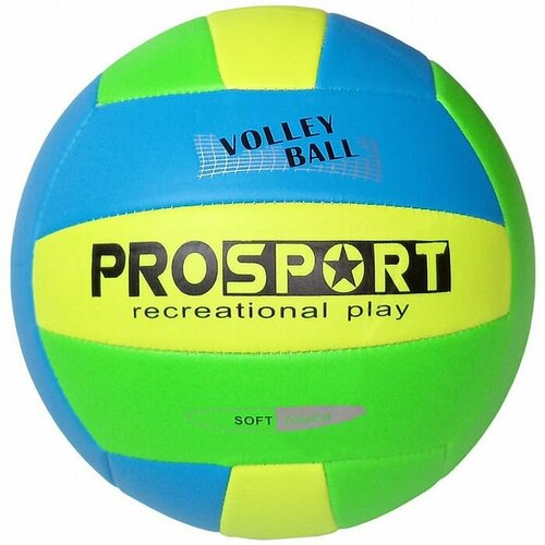 Мяч волейбольный SPORTEX (PU 2. 7, 235 гр. , маш. сш. ) (зеленый/желтый)