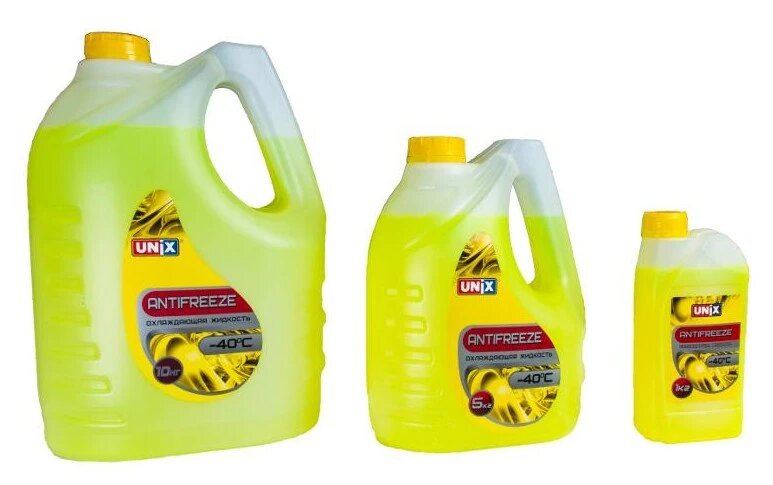 фото Антифриз Unix G11 -40°С желтый 10 кг