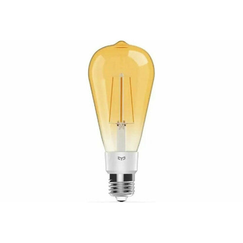 Умная филаментная лампочка Yeelight Smart LED Filament Bulb ST64 E27, 2000K, 500Лю, 6Вт, белый (YGYA0319084WTEU)