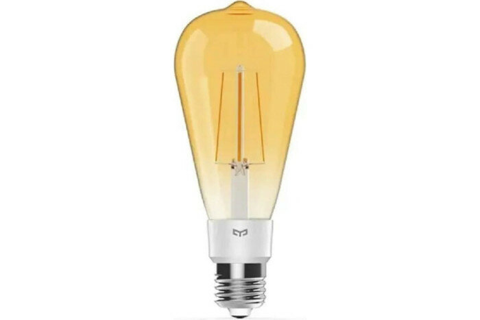 Умная филаментная лампочка Yeelight Smart LED Filament Bulb ST64 E27, 2000K, 500Лю, 6Вт, белый (YGYA0319084WTEU)