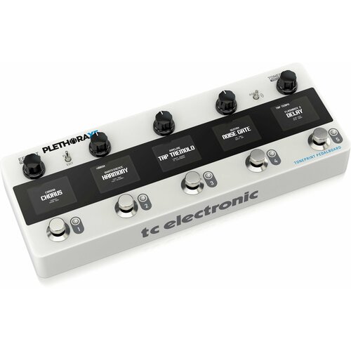 TC ELECTRONIC PLETHORA X5 - цифровой гитарный процессор эффектов, 5 футсвитчей, функция TonePrint