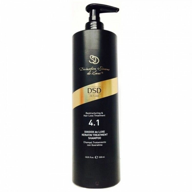 фото Dixidox de Luxe 4.1 Keratin Treatment Shampoo - Восстанавливающий шампунь с кератином 500 мл