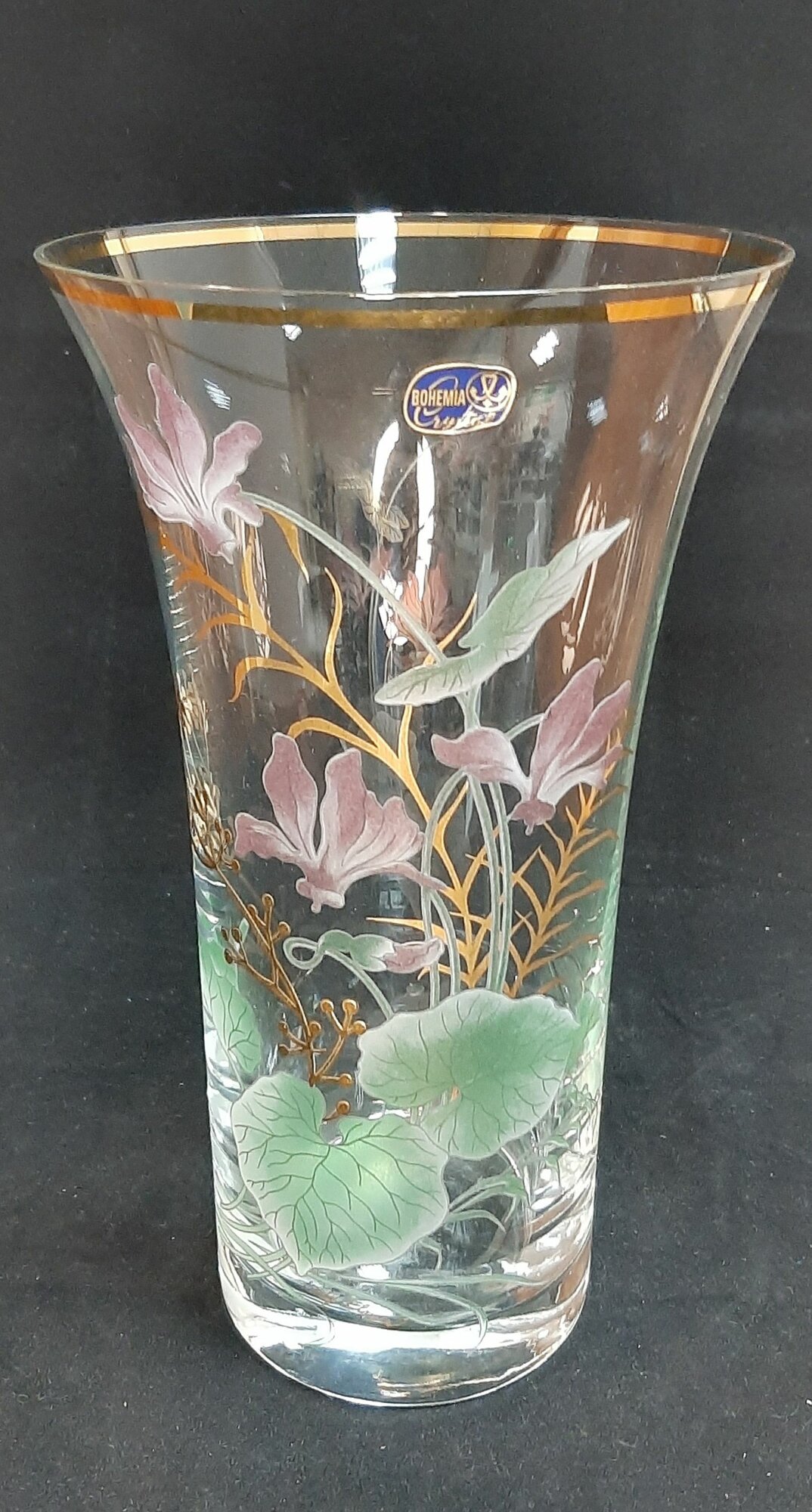 фото Ваза для цветов богемское стекло Crystalex