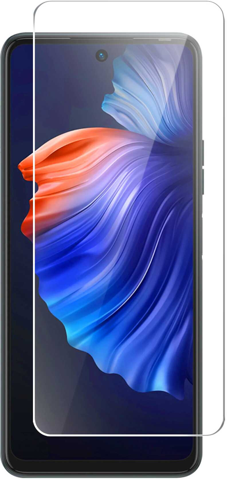 Защитное стекло BoraSCO Hybrid Glass для Tecno Camon 17P - фото №3