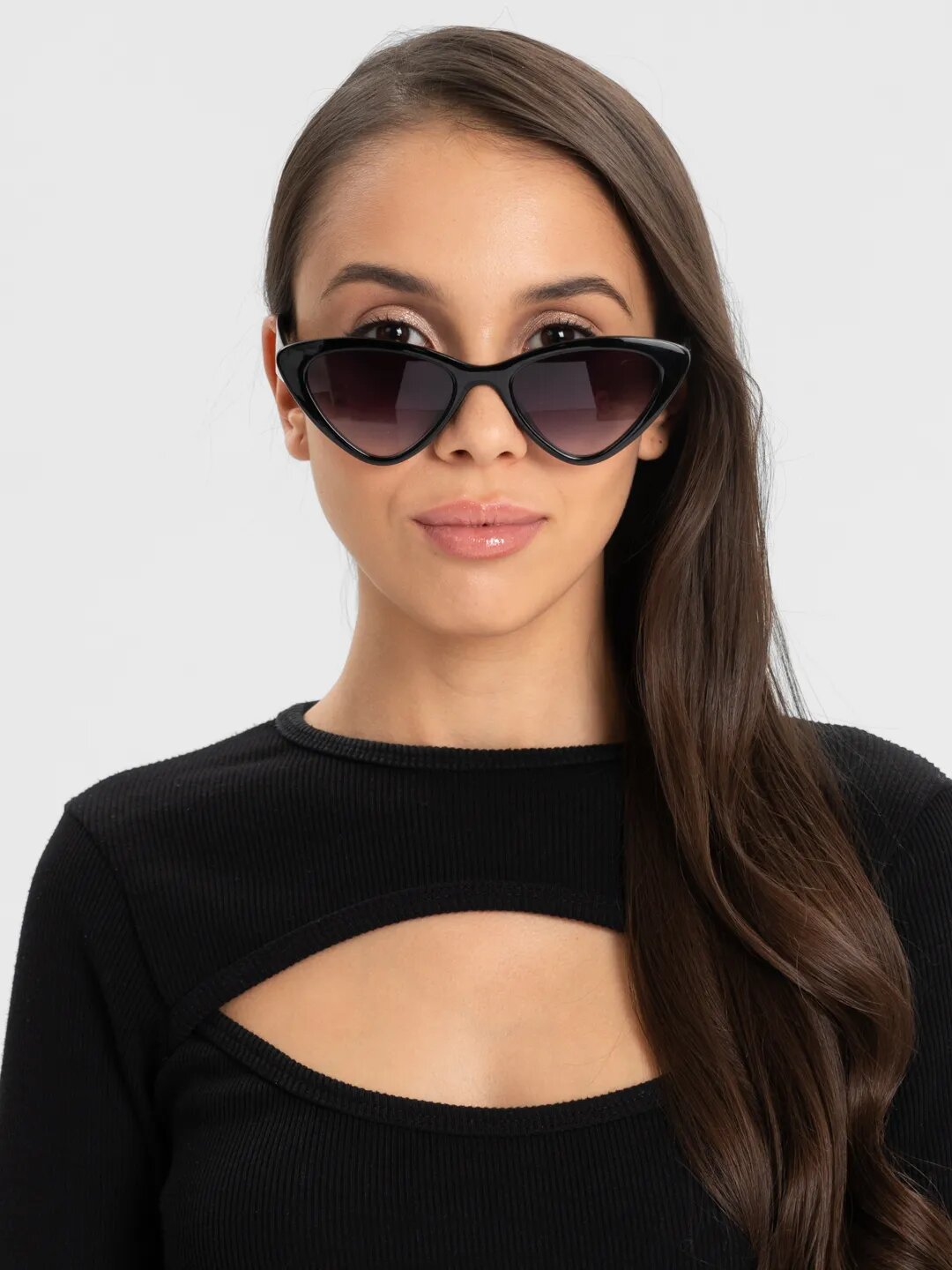Солнцезащитные очки , фиолетовый, черный
