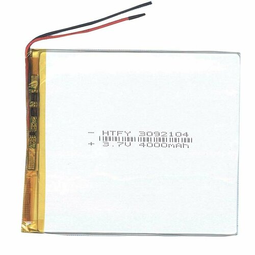 аккумулятор li pol батарея 3 92 104мм 2pin 3 7v 4000mah Аккумулятор Li-Pol (батарея) 3*92*104мм 2pin 3.7V/4000mAh