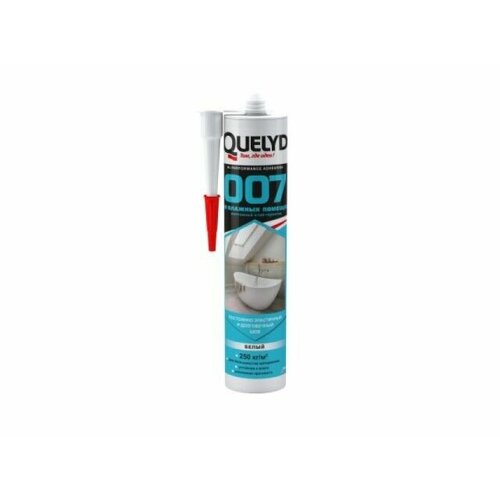 Клей-герметик Quelyd 007 Для влажных помещений белый 400 г 700₽