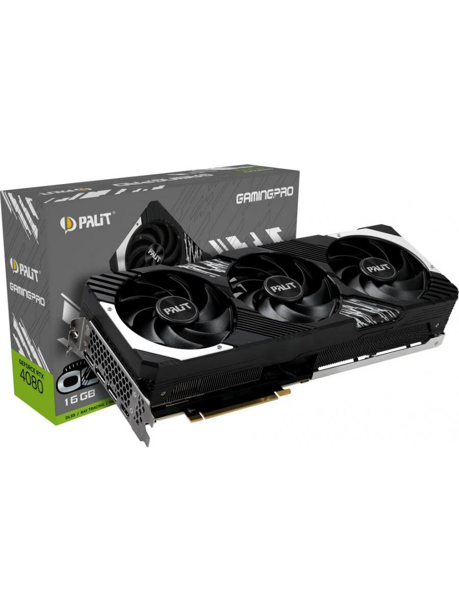 Видеокарта Palit PA-RTX4080 GAMINGPRO OC 16384 МБ, RET (ned4080t19t2-1032a) - фото №11