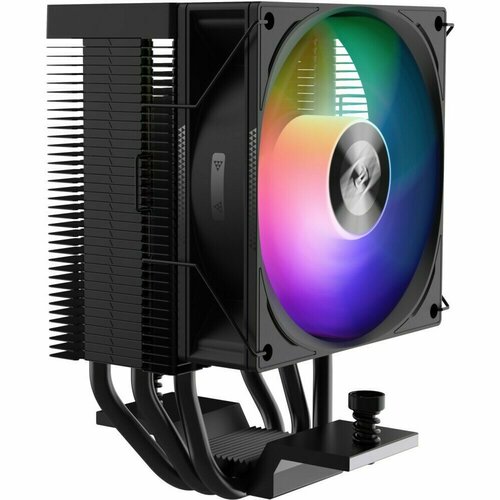 Кулер PCCooler R300 ARGB BK S115X/1200/1700/AM4/AM 5 (TDP 150W, 90mm ARGB Fan, 3 тепловые трубки 6мм, 650-2200RPM, 28, 3dBa)