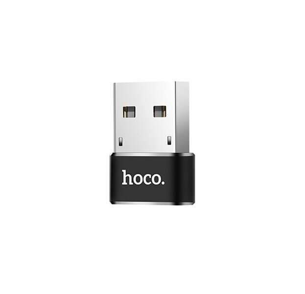 Переходник Hoco UA6 USB/ USB Type-C Black