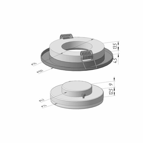 LED GX53 7W CHR 3000K. Комплект из 5 шт.
