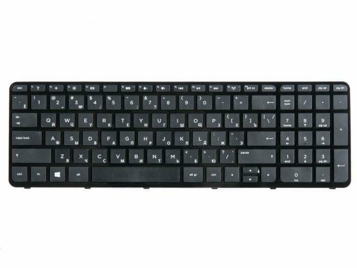 Клавиатура ZeepDeep для ноутбука HP Pavilion 17 17e 17n 17-n 17-e R68 черная прямой Enter