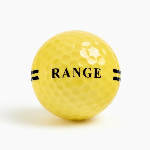 Мяч для гольфа PGM "Range", двухкомпонентный, d-4.3, жёлтый(300 шт.)