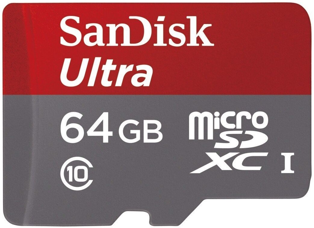 Карта памяти SanDisk microSDXC Ultra Class 10 UHS-I U1 (100/10MB/s) 64GB