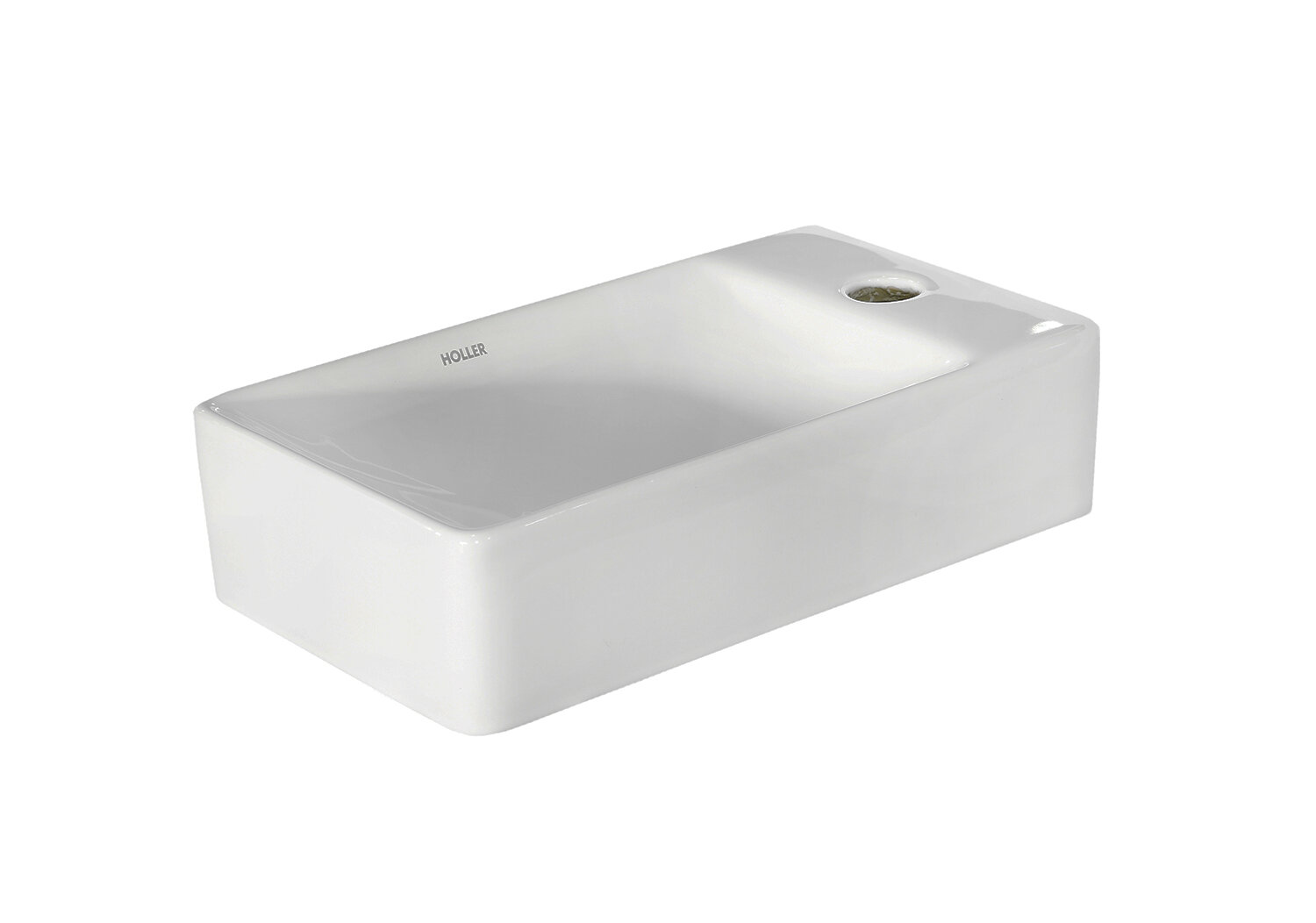 фото Раковина подвесная HOLLER K-6353 (380*220*100мм), белая
