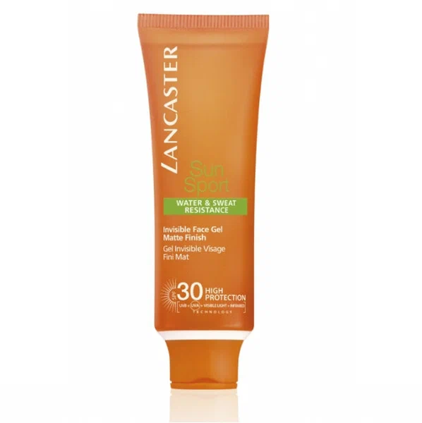 Водо- И потостойкий солнцезащитный гель для лица SPF30 LANCASTER sun sport invisible face gel matte finish 50 мл