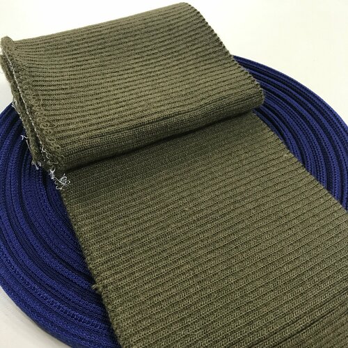 Трикотажная резинка для низа изделия, коричневая