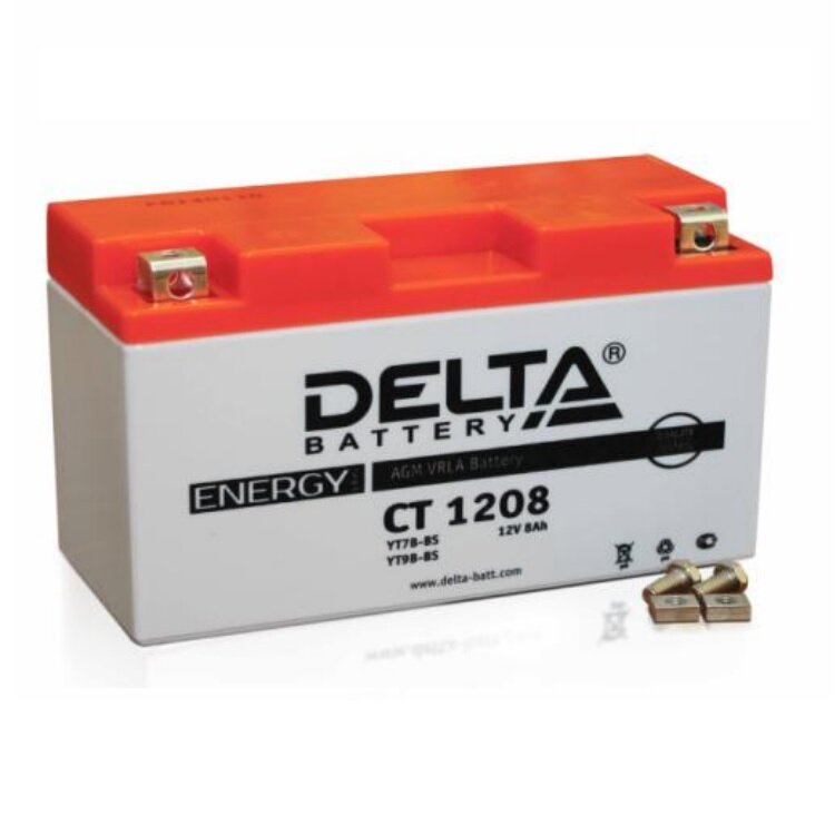Аккумулятор Delta CT 1208 8 а/ч (L+) 110А