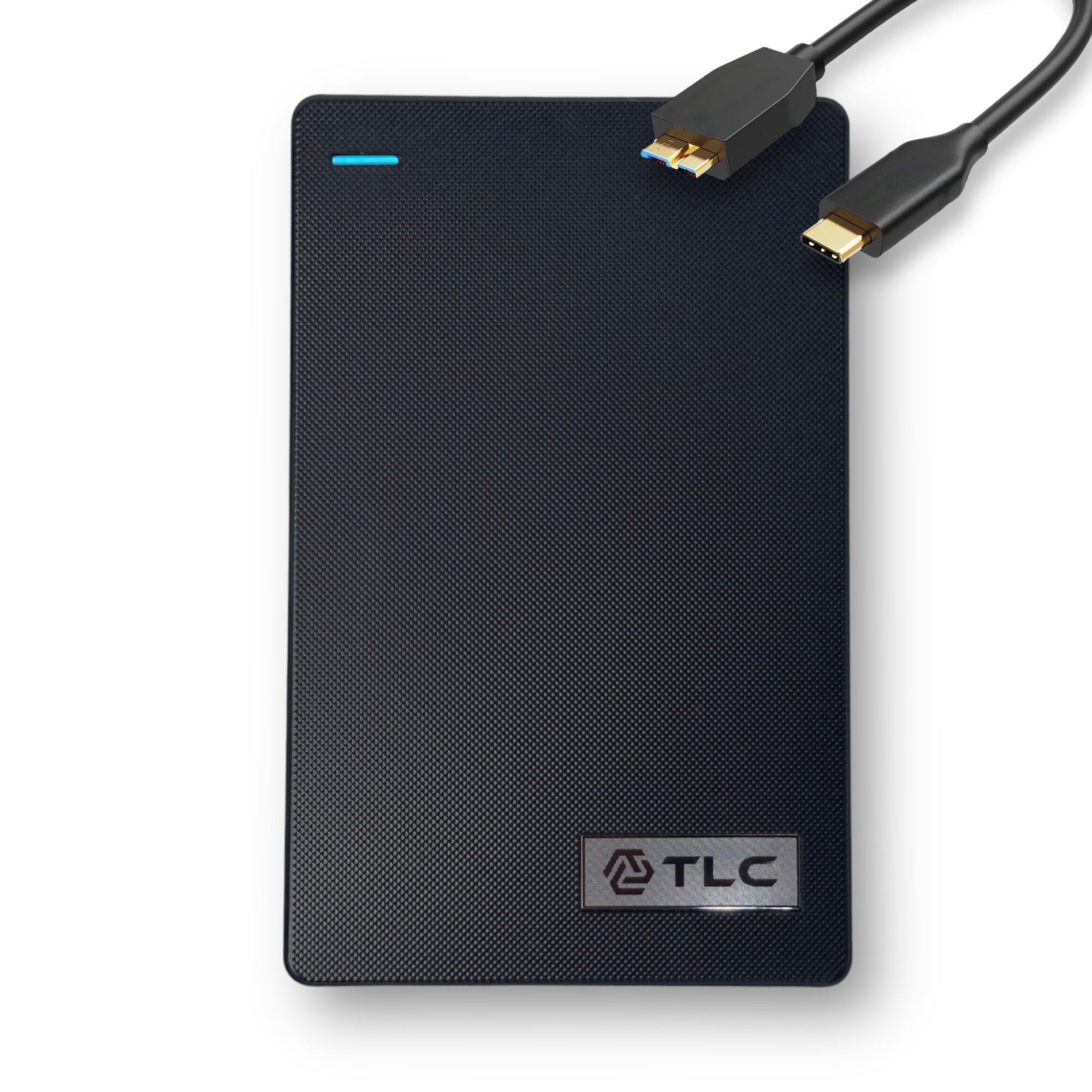 Внешний жесткий диск TLC Slim Portable 500 Гб HDD 2,5" накопитель USB Type-C, черный