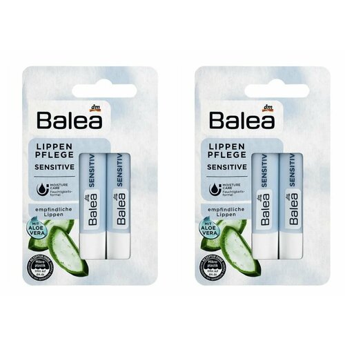 Balea Помада гигиеническая Sensitive, 4,8 г, 2 шт в уп, 2 уп