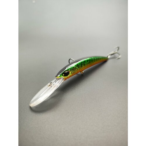 Воблер для троллинга YO-ZURI 110 Crystal minnow Deep diver(F) Япония на щуку, сома, судака