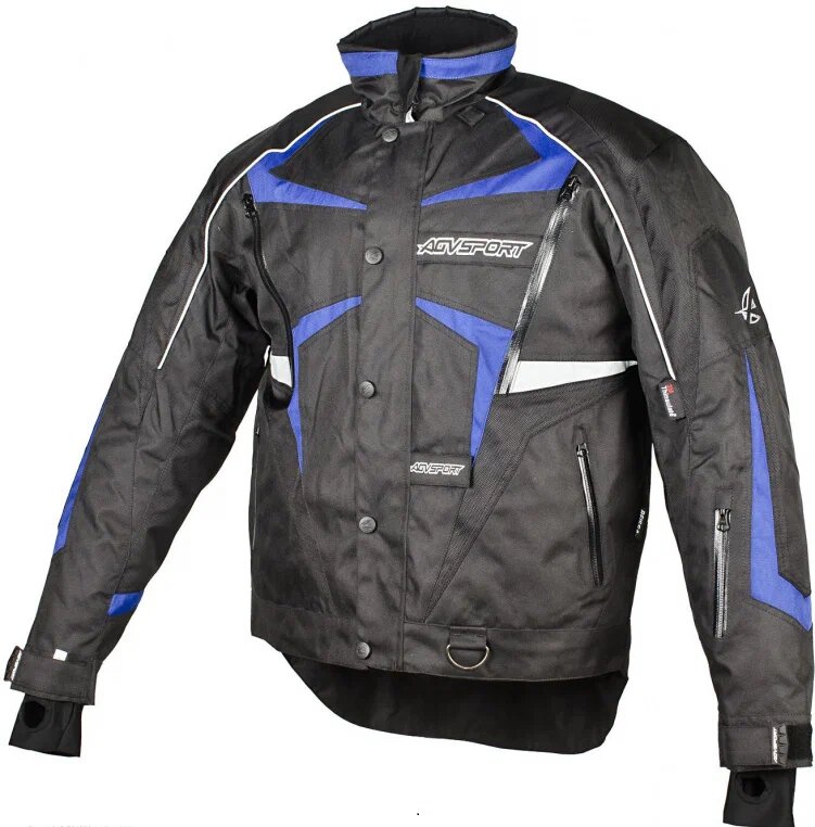 Куртка снегоходная AGVSPORT Arctic, мужской(ие), черный/синий, размер L