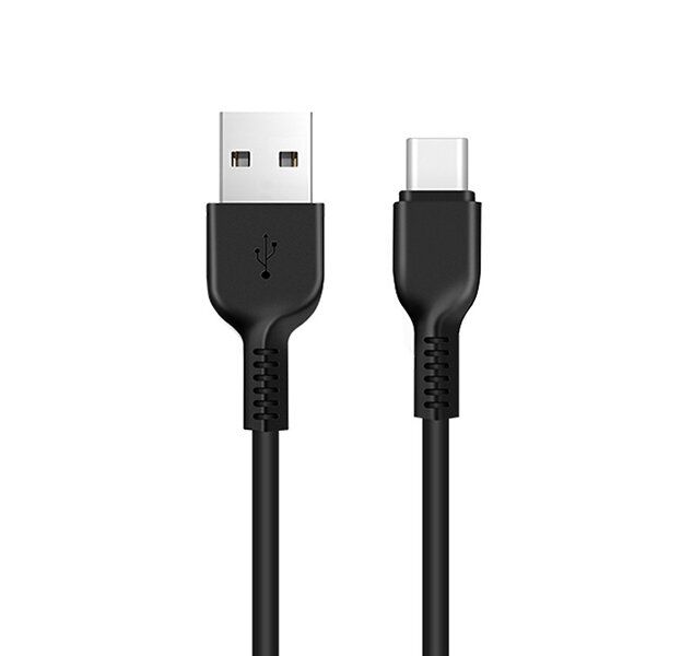 фото Черный усиленный кабель USB/USB Type-C Hoco X20 2.4A 3m