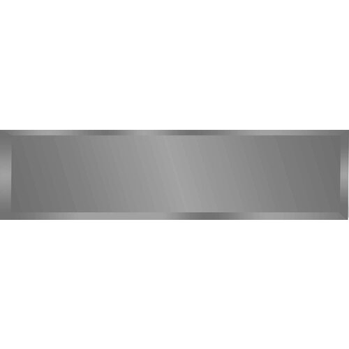 Зеркальная плитка Omega Glass NNLM42 прямоугольная 40x10 см глянцевая цвет графит 1 шт.