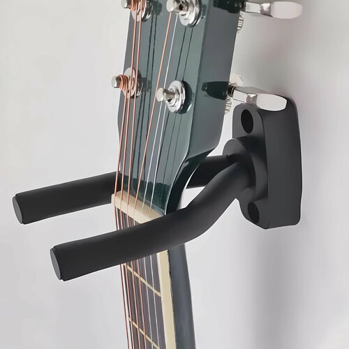 Кронштейн с 2 креплениями для гитар настенный с широким и узким грифом универсальная настенная стойка