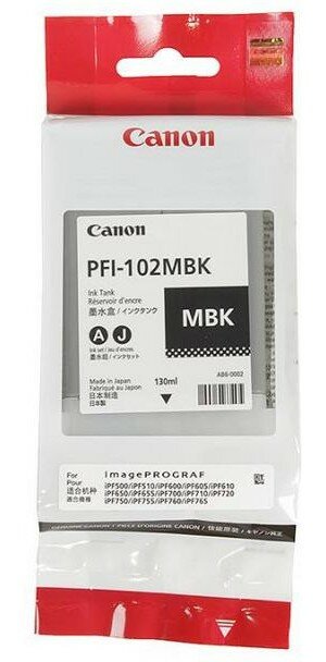 Картридж струйный Canon PFI-102МBK (0894B001/894B003) мат. чр. д/IPF500/600/700