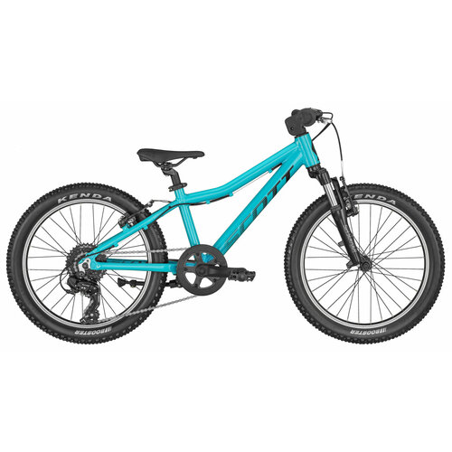 Детский велосипед Scott Scale 20 (2023) 20 Голубо-черный (118-135 см) детский велосипед scott scale 20 синий оранжевый one size