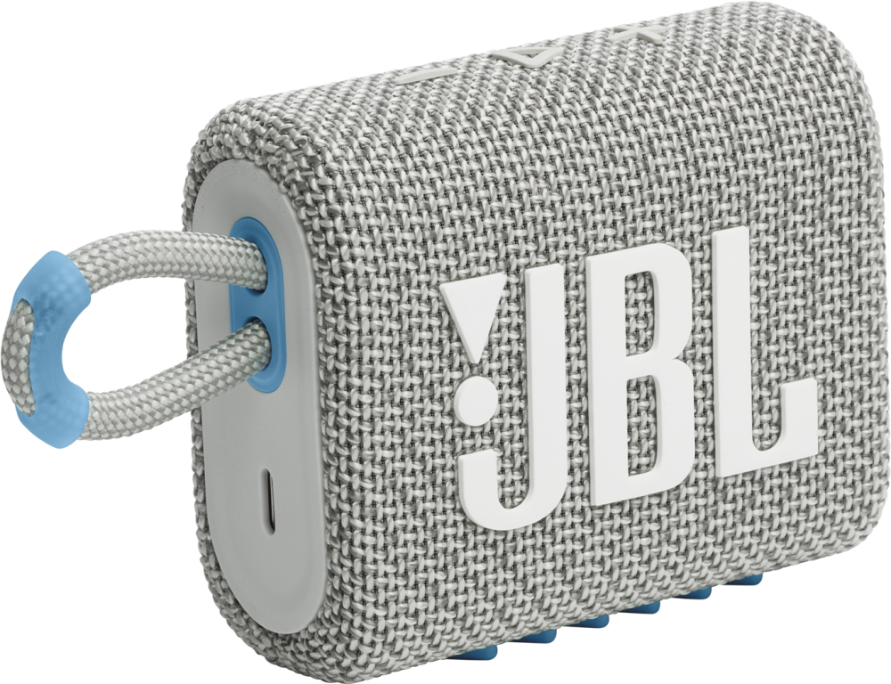 Портативная акустика JBL GO 3 Eco White (JBLGO3ECOWHT)