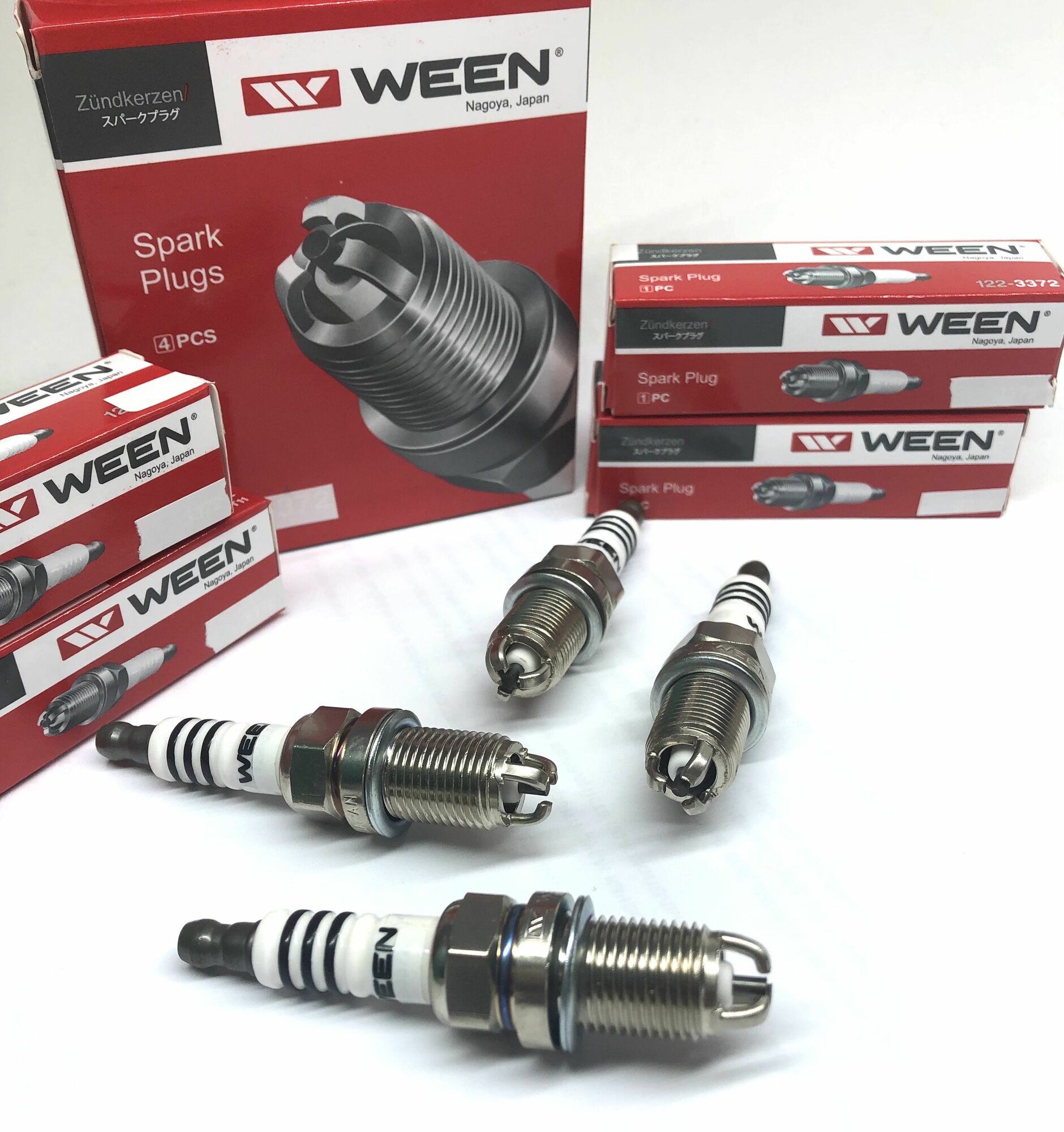 Комплект свечей зажигания Audi 100 50 80 200 A2 A3 A4 A6 A8 B3 TT (Свечи Ауди) япония 3 Контакта WEEN — фото 1