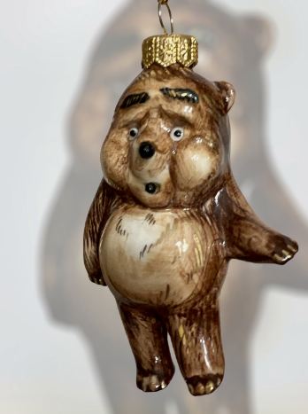 Изображение товара Игрушка на елку Медвежонок в тумане, фарфор