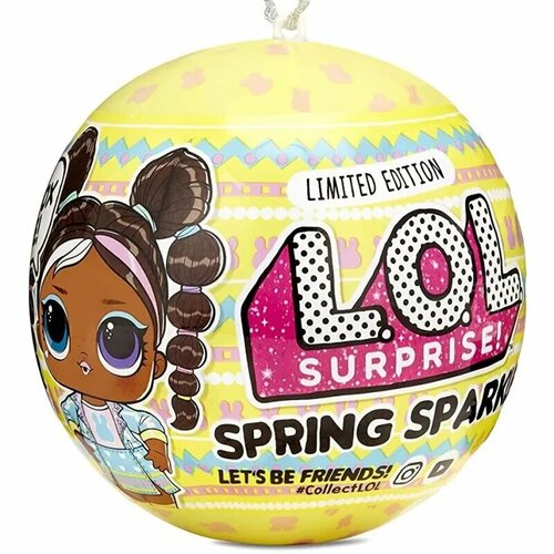 ЛОЛ Шар Surprise Spring Sparkle Chick-A-Dee желтый оригинал лимитка 2190₽