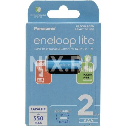 Аккумулятор Panasonic Eneloop Lite BK-4LCCE/2BE