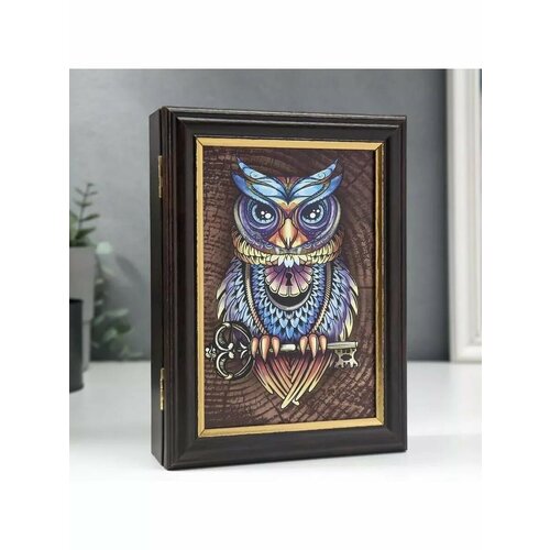 Ключница Сова венге 15х21 см 1183₽