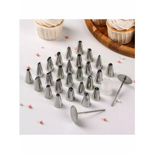 Набор кондитерских насадок в кейсе с адаптером 945₽