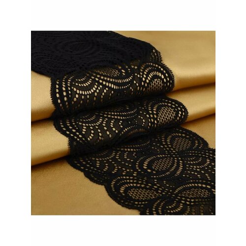 Кружевная эластичная ткань стрейч лента 180 мм 27 м 667₽