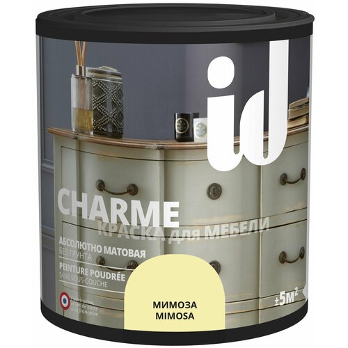Краска для мебели ID Charme цвет мимоза 05 л 2435₽