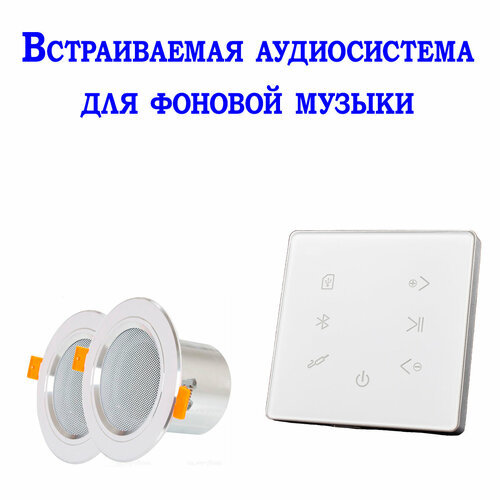 Встраиваемая аудиосистема для фоновой музыки в комнату в ванну в офис 798700₽