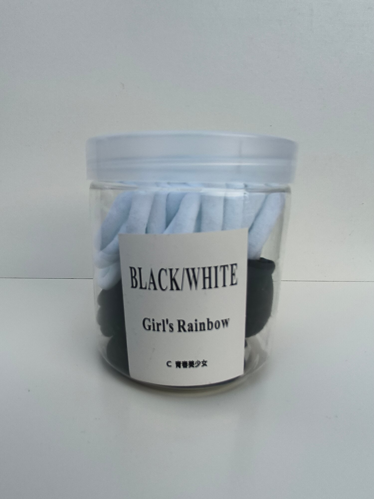 Набор резинок для волос Black/White Girls Rainbow