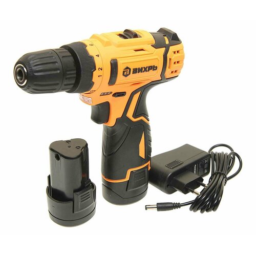 Дрель-шуруповерт с АКБ 120В 20Ач 2 АКБ Li-Ion ДА-12Л-2К вихрь 6439₽