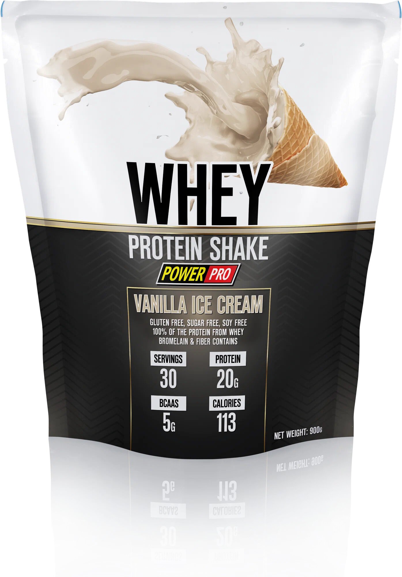 Power Pro Whey Protein Shake 900 г Ванильное мороженое