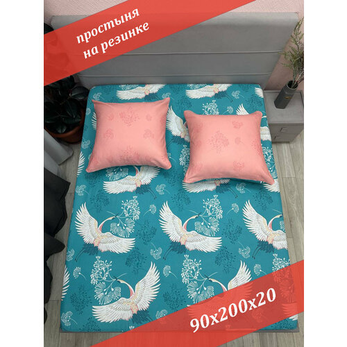 Простыня на резинке 90х200х20 Бязь от бренда ООО Яфтекс 770₽